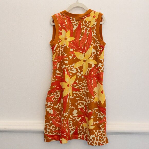 Nike Girls' Sleeveless Floral Dress Size Small 100% Cotton Summer Playwear - Picture 2 of 4